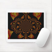 Skull Kaleidoscope Art Print Muismat (Met muis)