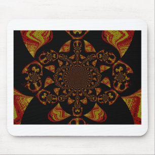 Skull Kaleidoscope Art Print Muismat