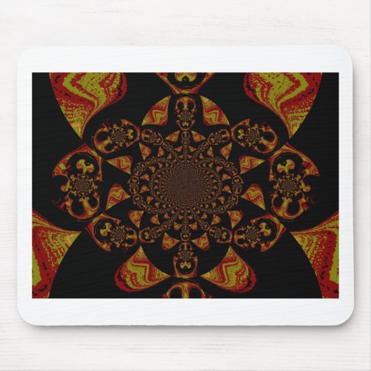 Skull Kaleidoscope Art Print Muismat (Voorkant)