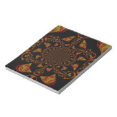 Skull Kaleidoscope Art Print Notitieblok (Linkerzijde)