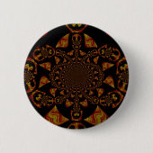 Skull Kaleidoscope Art Print Ronde Button 5,7 Cm (Voorkant)