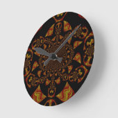 Skull Kaleidoscope Art Print Ronde Klok (Hoek)