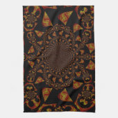 Skull Kaleidoscope Art Print Theedoek (Verticaal)