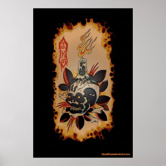 Skull & Kandle Poster (Voorkant)