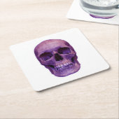 Skull Kartonnen Onderzetters (Schuin)
