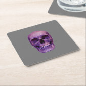 Skull Kartonnen Onderzetters (Schuin)