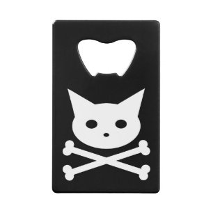 Skull Kat Credit Kaart Bottle Open Creditkaart Flessenopener