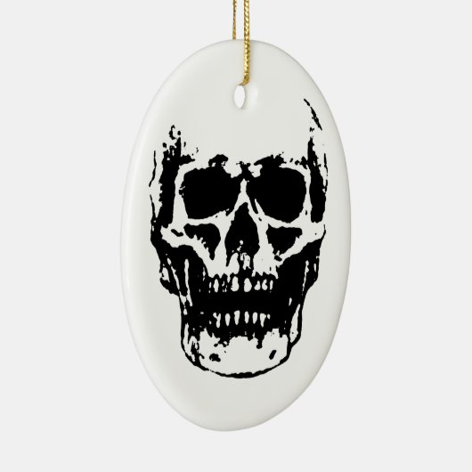Skull Keramisch Ornament (Rechts)