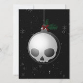 Skull Kerstversiering Grafisch Feestdagenkaart (Voorkant)