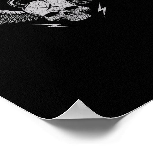 Skull Kettlebell Workout krachttraining Gym Poster (Hoek)