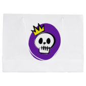 Skull King – Minimal Halloween Gift Bag Groot Cadeauzakje (Achterkant)