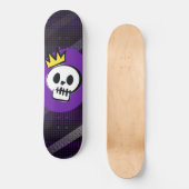 Skull King – Minimal Punk Skateboard (Voorkant)