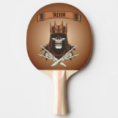 Skull King Monogrammed Tafeltennisbatje (Voorkant)