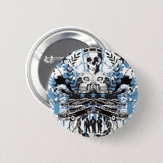 Skull King Ronde Button 5,7 Cm (Voorkant /achterkant)