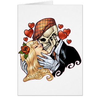 Skull Kiss met hart en Rozen van Al Rio