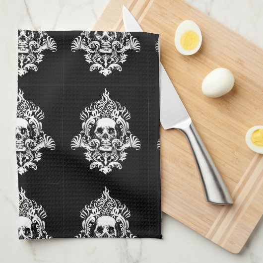 Skull Kitchen-handdoeken Theedoek (Quarter Fold)