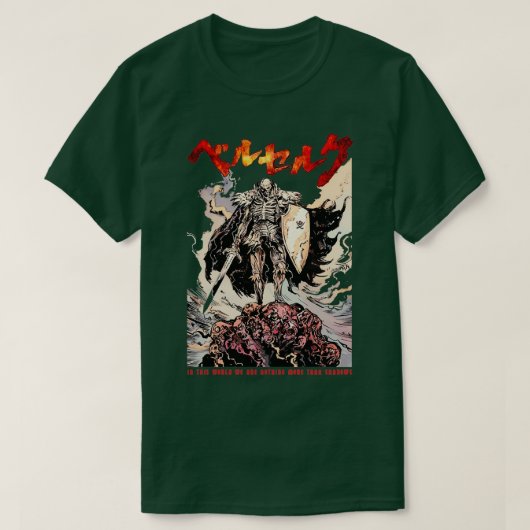 Skull Knight Skeleton Warrior T-shirt (Design voorkant)