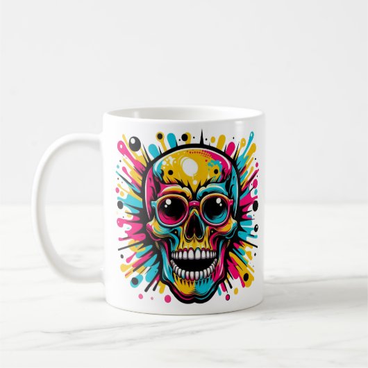 Skull Koffiemok (Links)