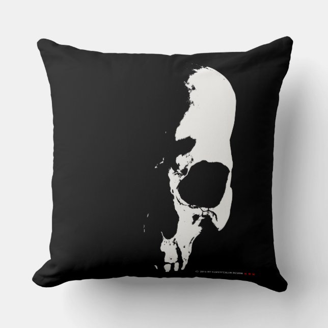 skull kussen (Voorkant)