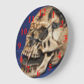 Skull Large Round Grote Klok (Hoek)