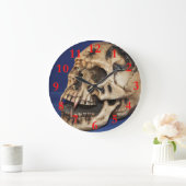 Skull Large Round Grote Klok (Huis)