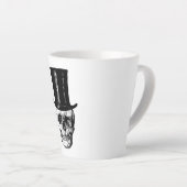 Skull Latte Coffee Mok, koffiekopje, Latte Mok (Rechterhoek)