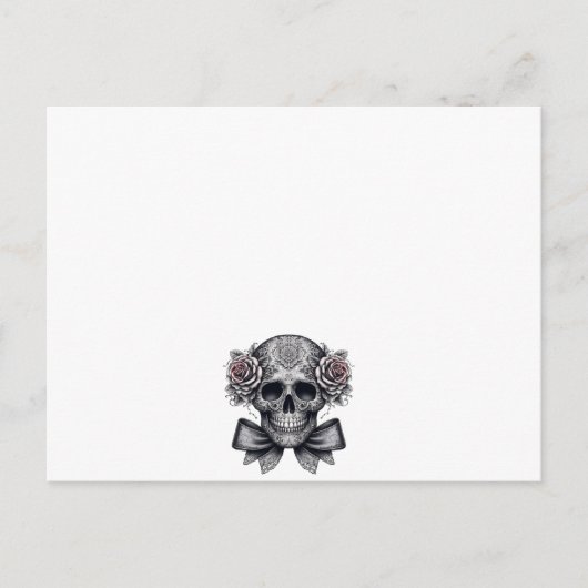 skull letter briefkaart (Voorkant)