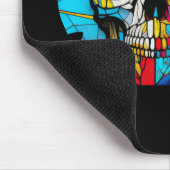 Skull leven tijd Glas in lood karakter Muismat (Hoek)