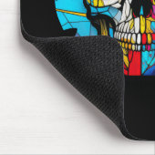 Skull leven tijd Glas in lood karakter Muismat (Hoek)