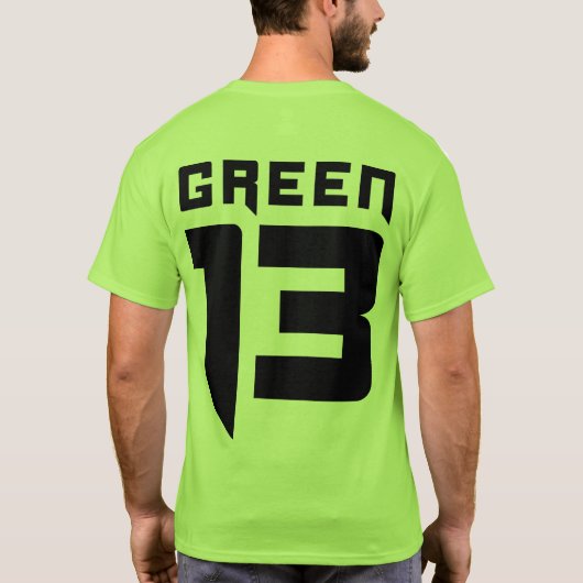 Skull Logo 2 Sided (groen) T-shirt (Achterkant)