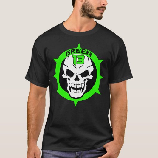 Skull Logo 2 Sided (zwart) T-shirt (Voorkant)