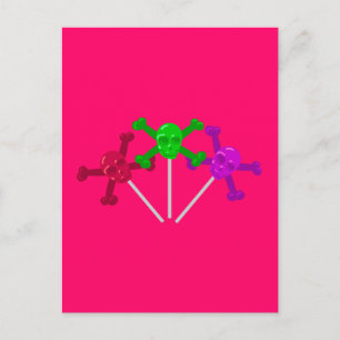 Skull Lollipops Briefkaart