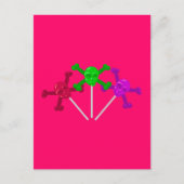 Skull Lollipops Briefkaart (Voorkant)