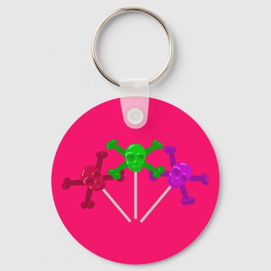 Skull Lollipops Sleutelhanger (Voorkant)
