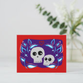 Skull Love Briefkaart (Staand voorkant)