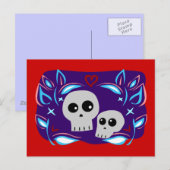 Skull Love Briefkaart (Voorkant / Achterkant)