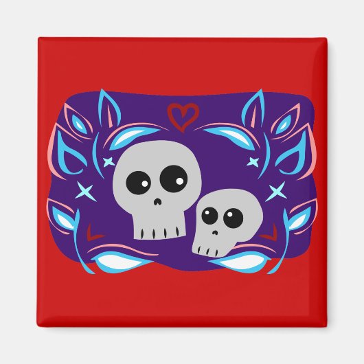 Skull Love Magneet (Voorkant)