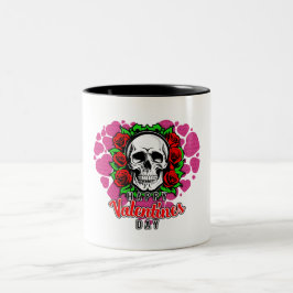 Skull Love - tweekleurige Mok, 11 oz Tweekleurige Koffiemok