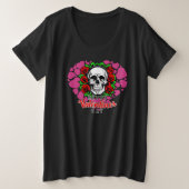 Skull Love - Vrouwen Plus T-shirt (Design voorkant)