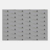 Skull lover bookish Christmas gothic wrapping pape Inpakpapier Vel (Voorkant 2)