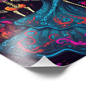 Skull Lover Skeleton Day of the Dead Skull Poster (Hoek)