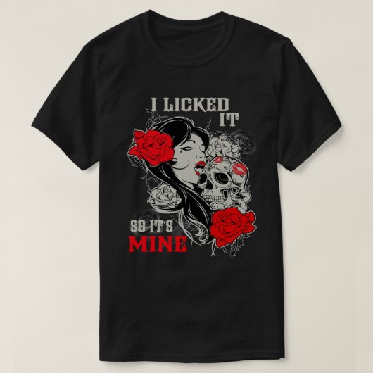 Skull Lover Skeleton Ik likte het zo zijn botten T-shirt (Design voorkant)