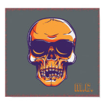 Skull M.C. Biker Eerie Sinaasappel