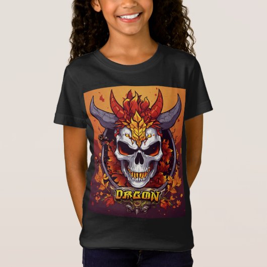 Skull Majesty: Dragon's Embrace beroemd gemaakt do T-shirt (Voorkant)