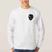 Skull - Mannen Canvas Henley Long Slapes Shirt (Voorkant)