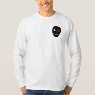Skull - Mannen Canvas Henley Long Slapes Shirt