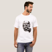 Skull Masker wit t-shirt (Voorkant volledig)
