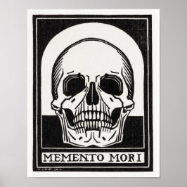 Skull Memento Mori van Julie de Graag Poster