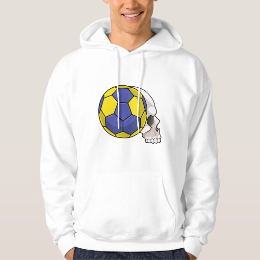 Skull met Handball Sports Hoodie (Voorkant)