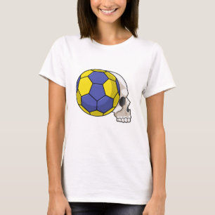 Skull met Handball Sports T-shirt